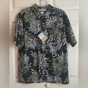 Columbia Men’s Multicolor Tropical Fish Plunge Pool Shirt Size Medium NWT